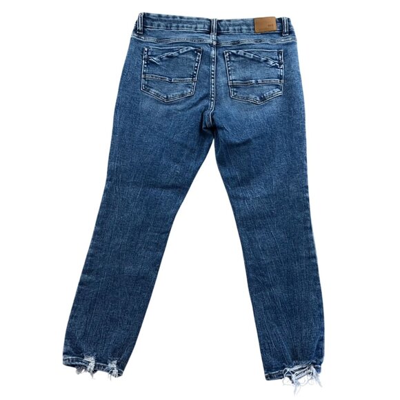 BKE Men Payton Jeans 30x27 Universal Fit Mid-Rise Ankle Skinny Frayed Hem Casual - Picture 2 of 16